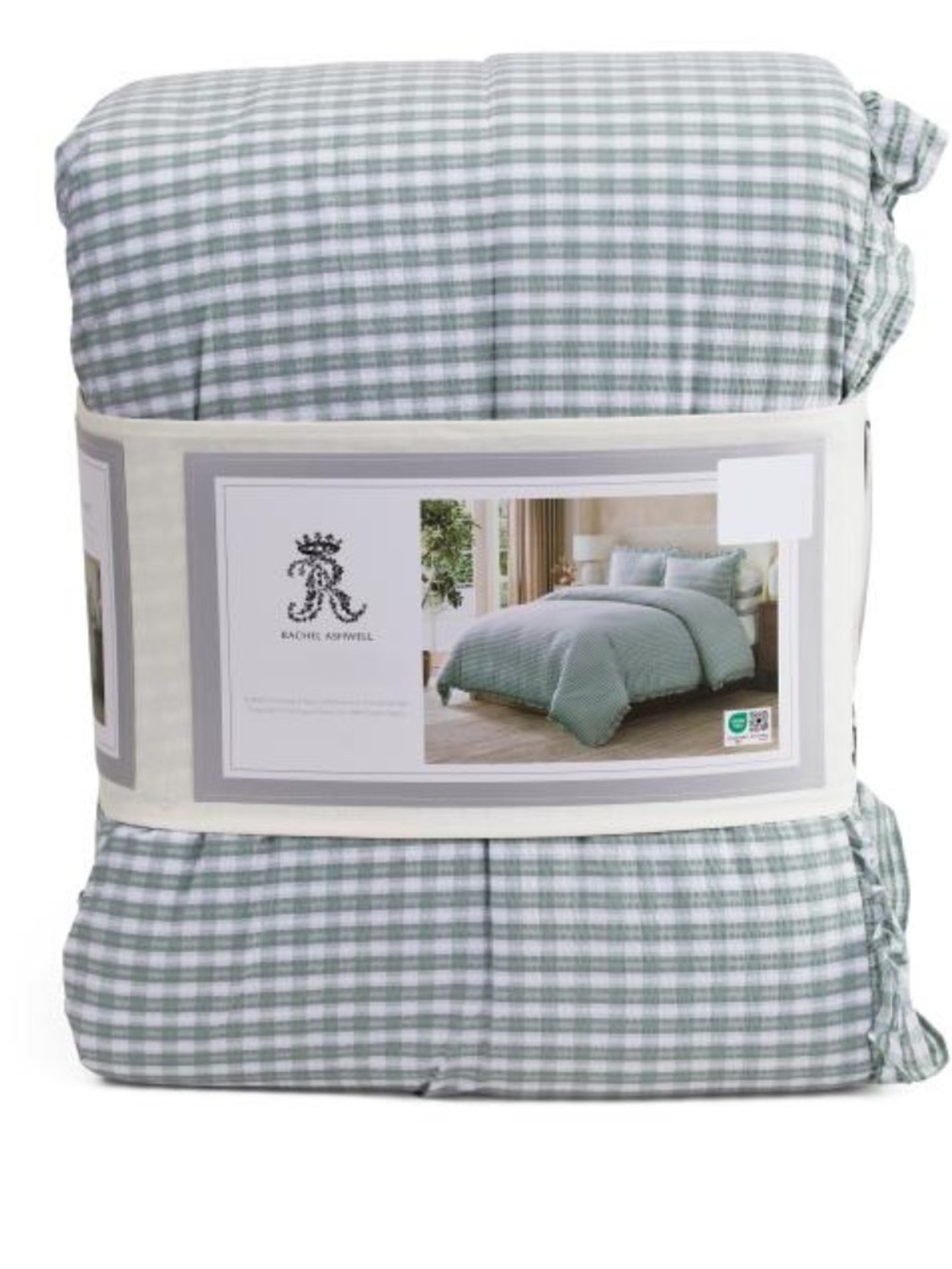 Rachel ASHWELL gingham cotton comforter set